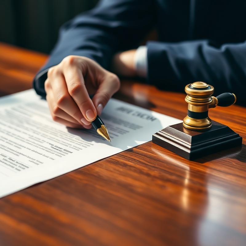 Pen signing a notarized estate planning document
